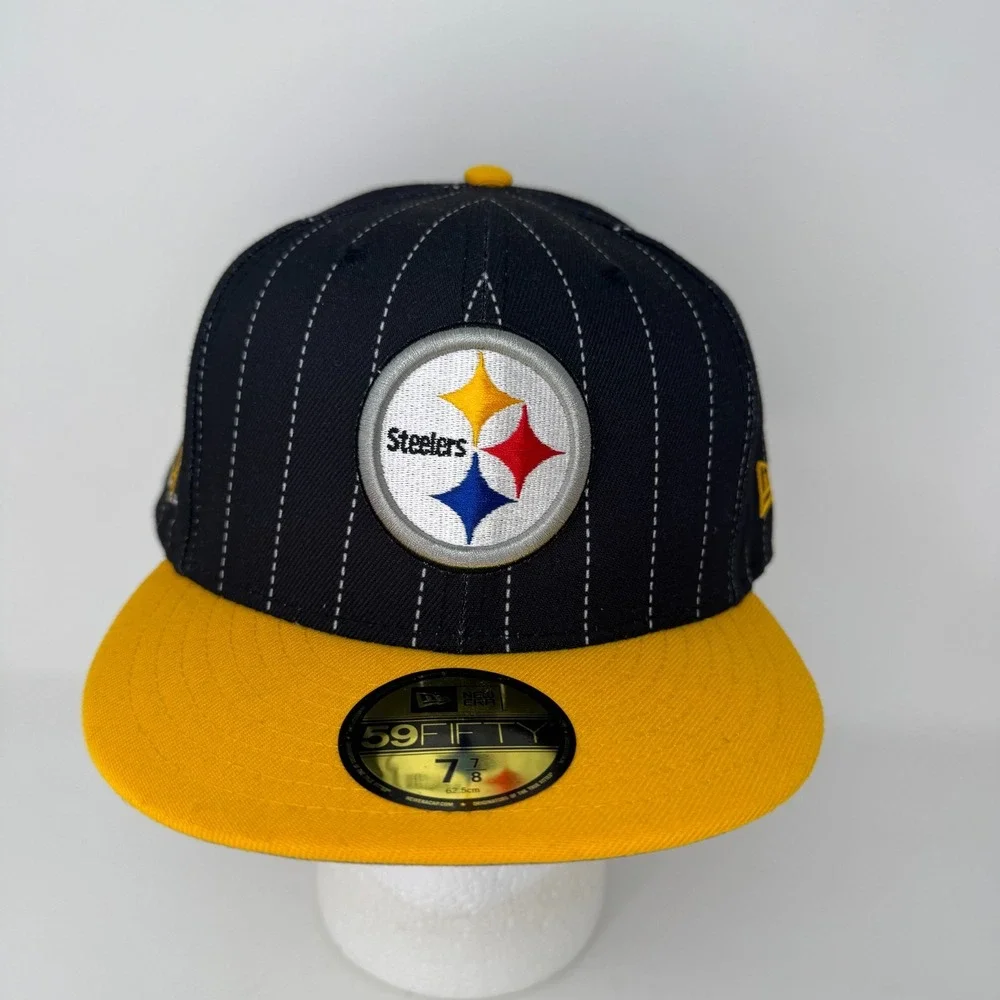 NWT Pittsburgh Steelers 40th Aniv Super Bowl 1974‎ Fitted Hat 7 7/8 NFL Football
